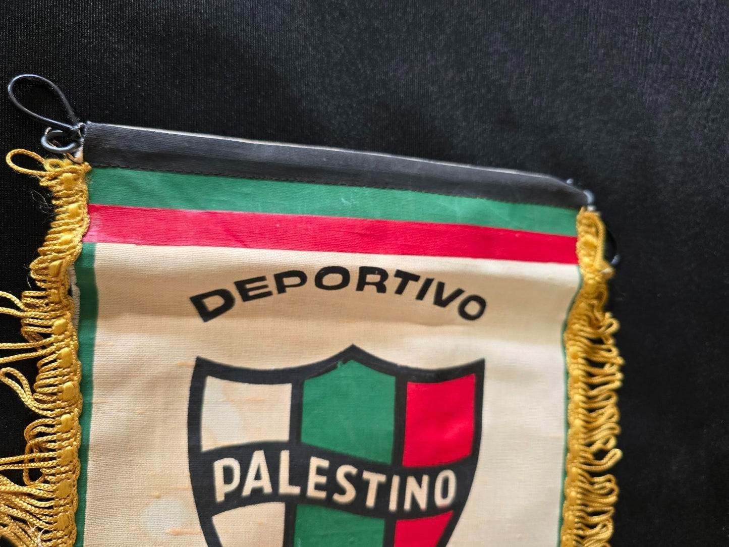 old Gagliardetto pennant banderin Deportivo Paestino Chile