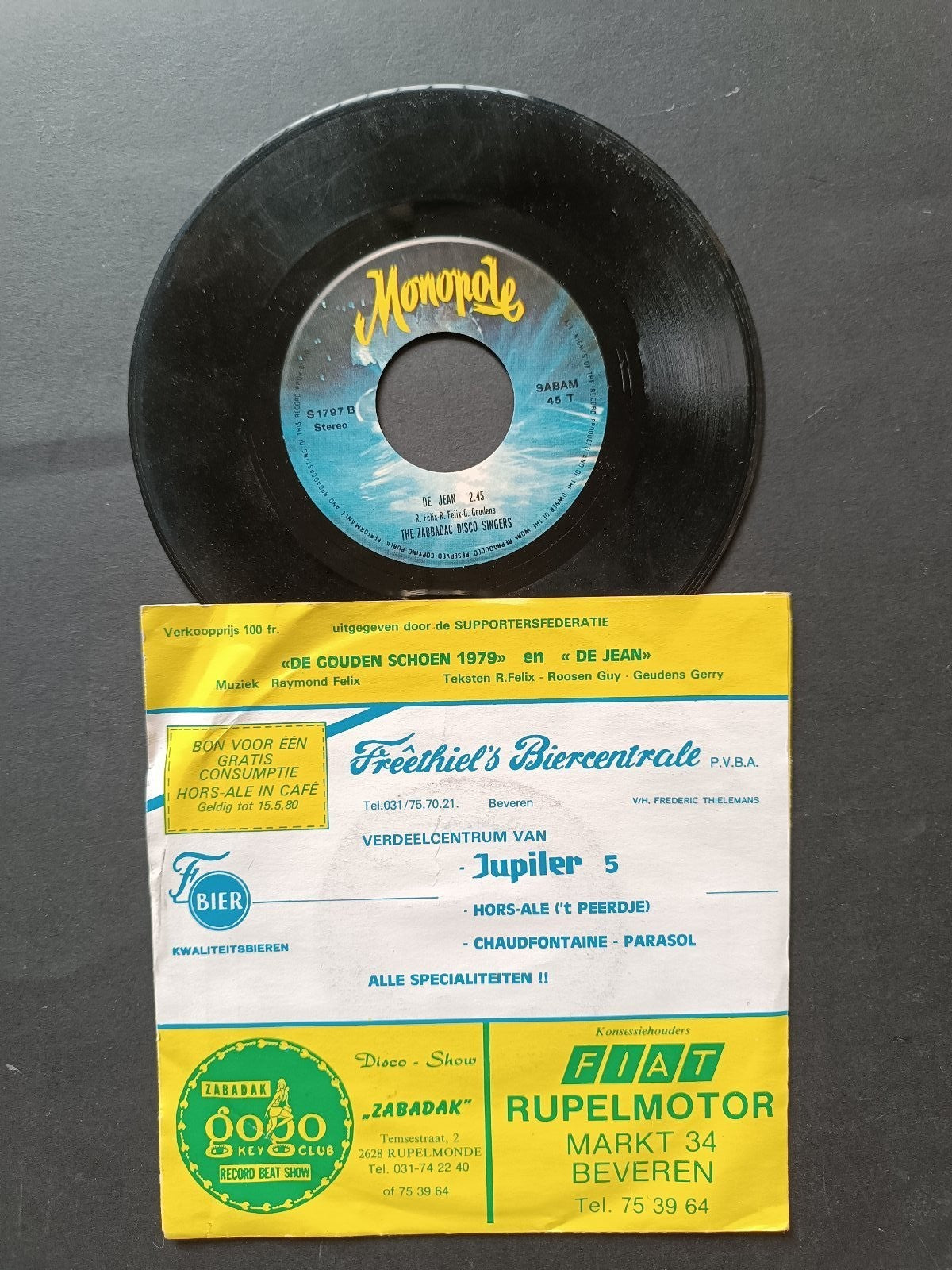 Vinile 45 giri THE ZABBADAC DISCO SINGERS