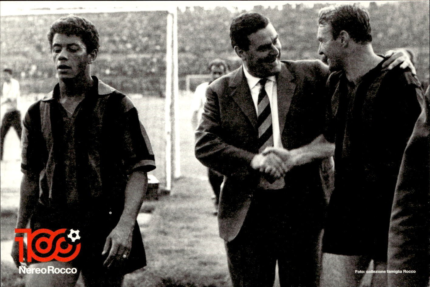 cartolina postcard calcio Milan 100 Nereo Rocco 2012 (4