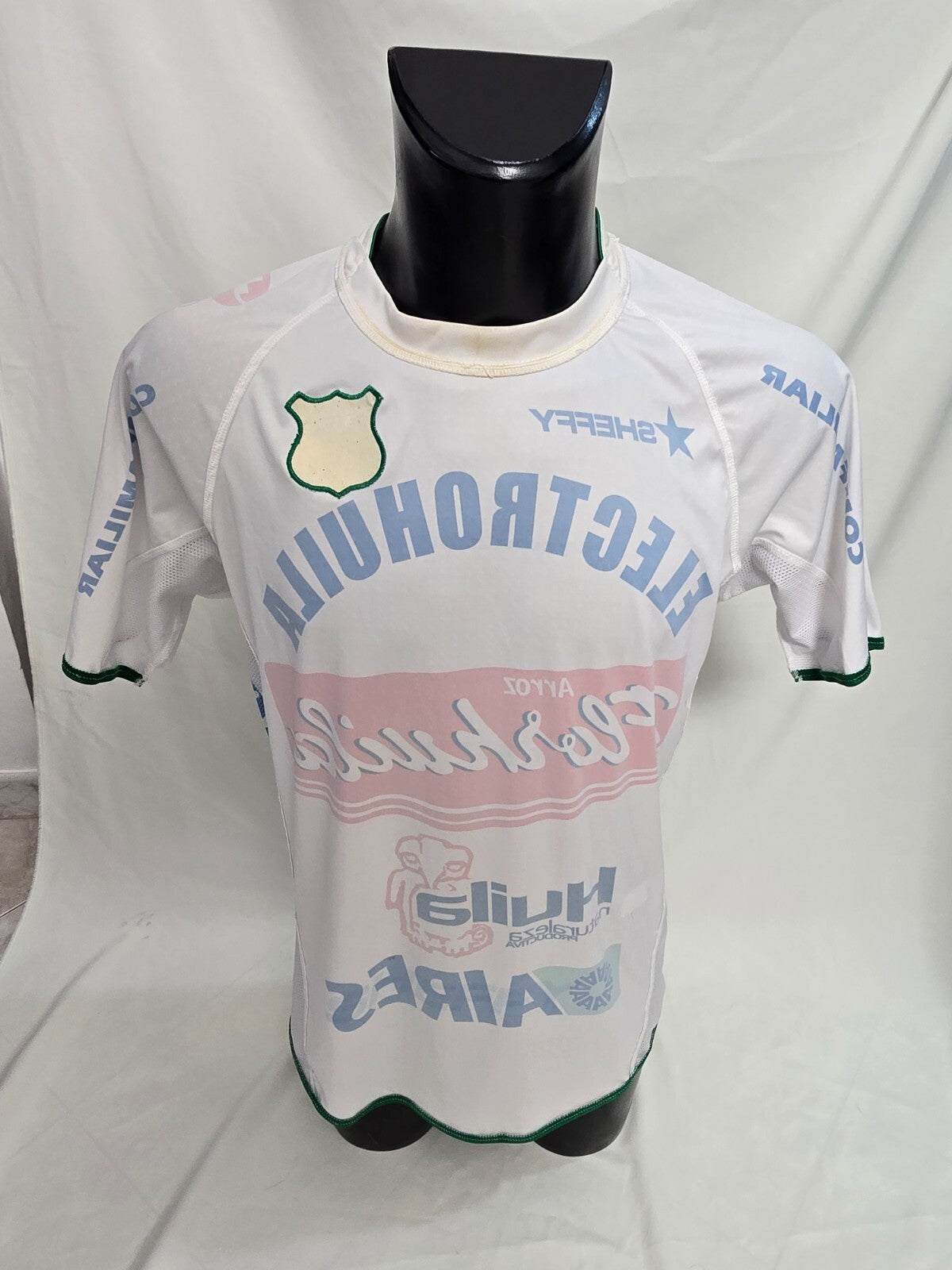 maglia Sheffy Atletico Huila N. Ayr 2010 nr 15 tg L Match Worn