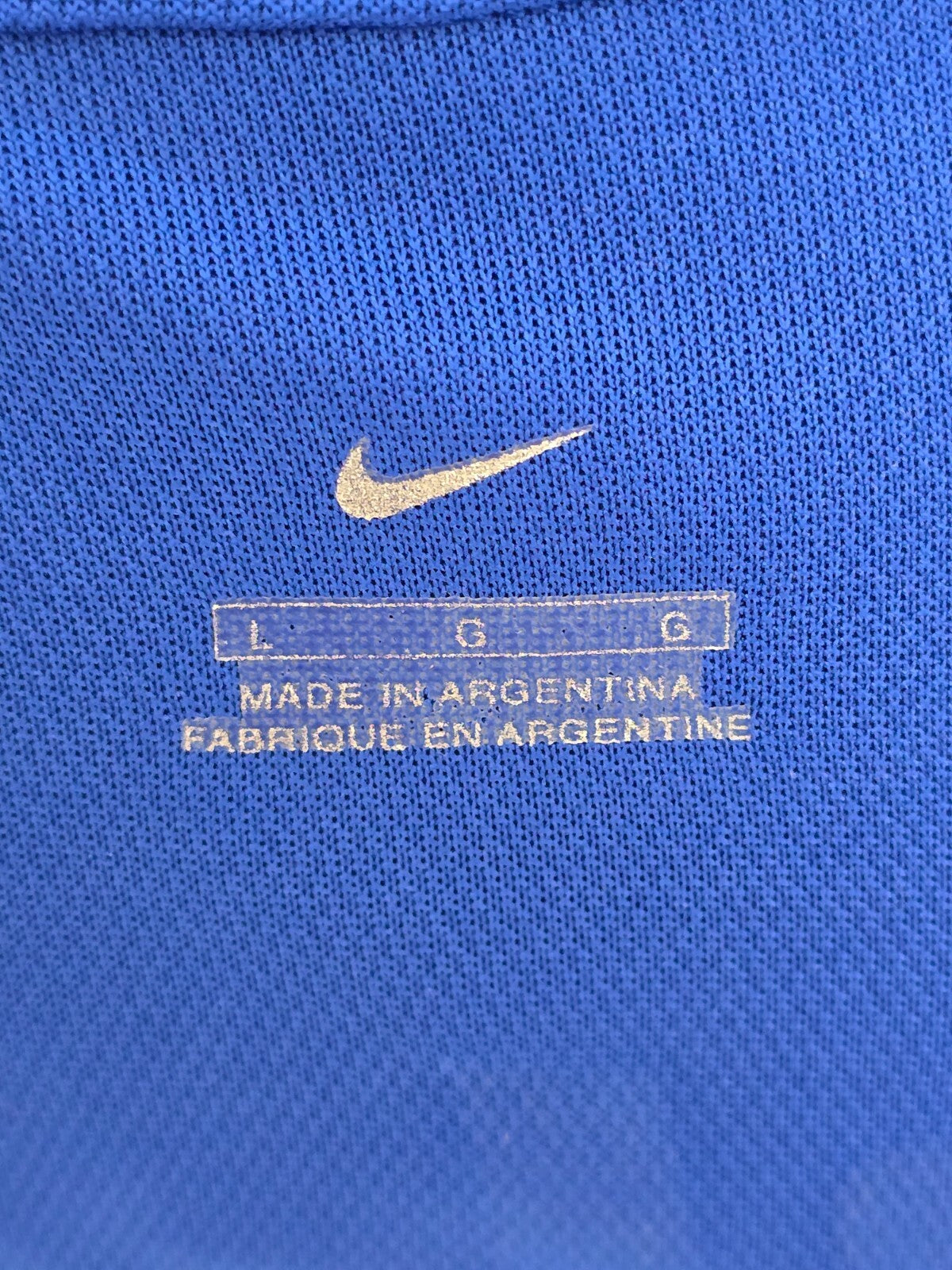 maglia Nike HOME BOCA JUNIORS 2001/2002 nr 21 Gimenez tg L autografata