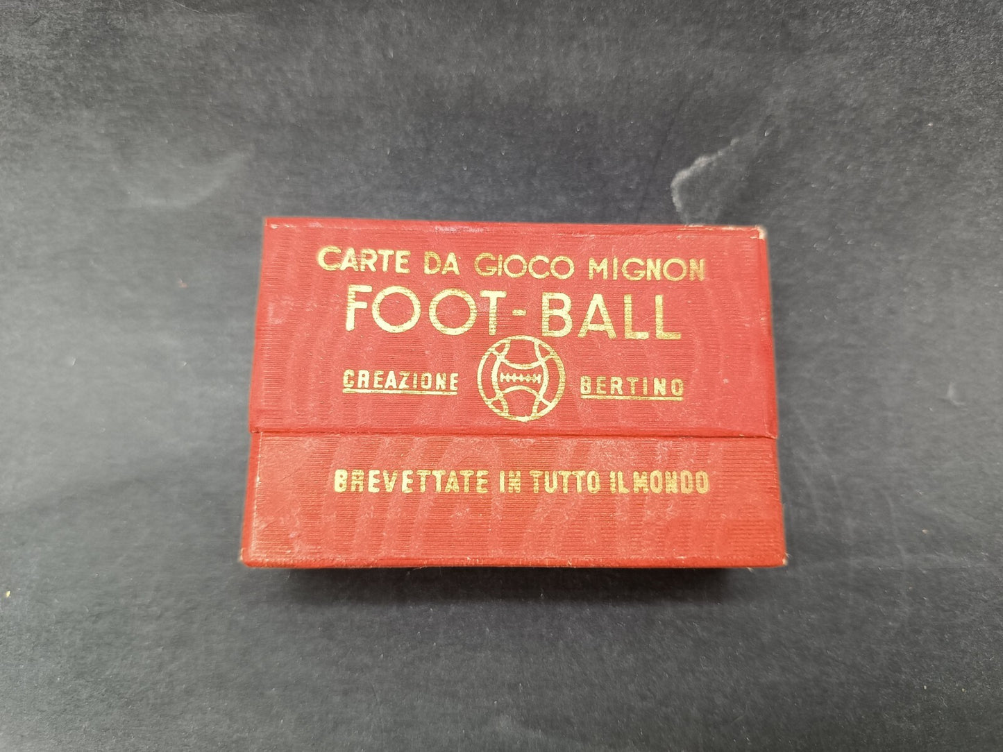 Mazzo carte da gioco Mignon Creazione Bertino Football confezione rossa