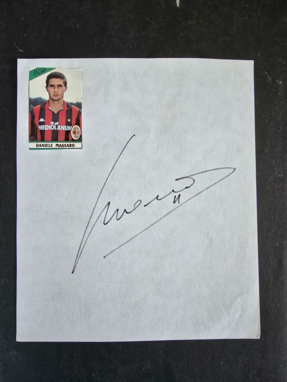 Autografo autograph originale su foglietto Daniele MASSARO