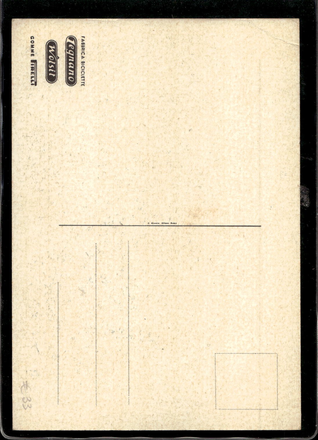 cartolina postcard ciclismo Squadra Legnano 1963
