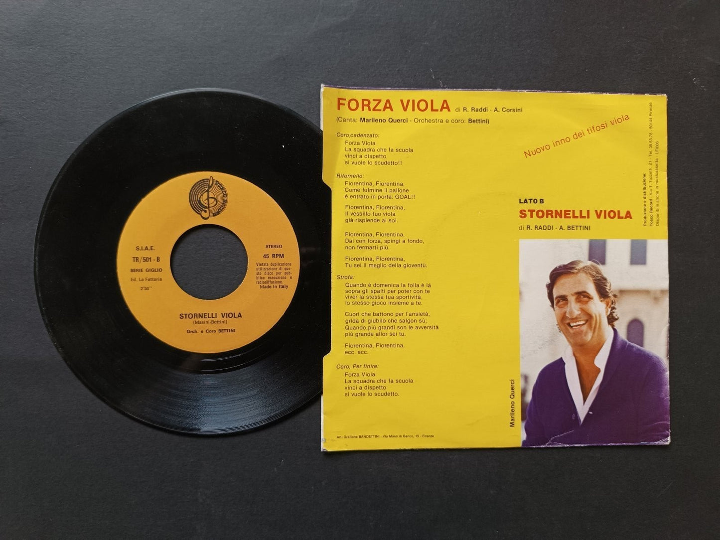 Vinile 45 giri FORZA VIOLA