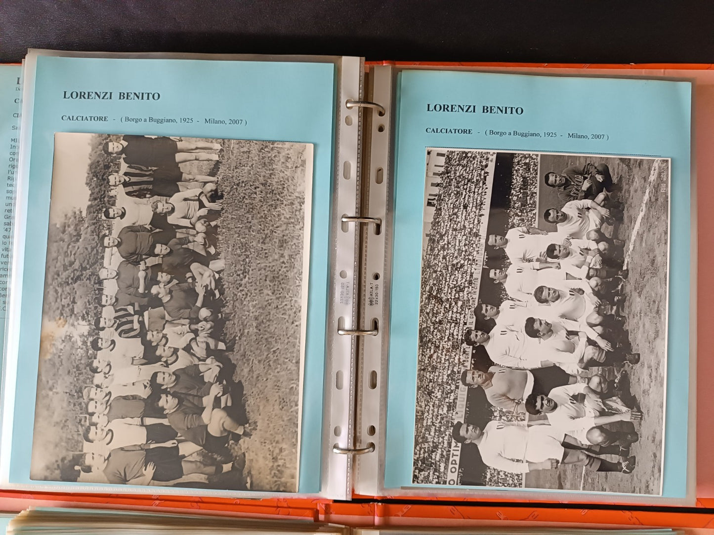 Collezione 314 foto orginali Lorenzi Benito Inter