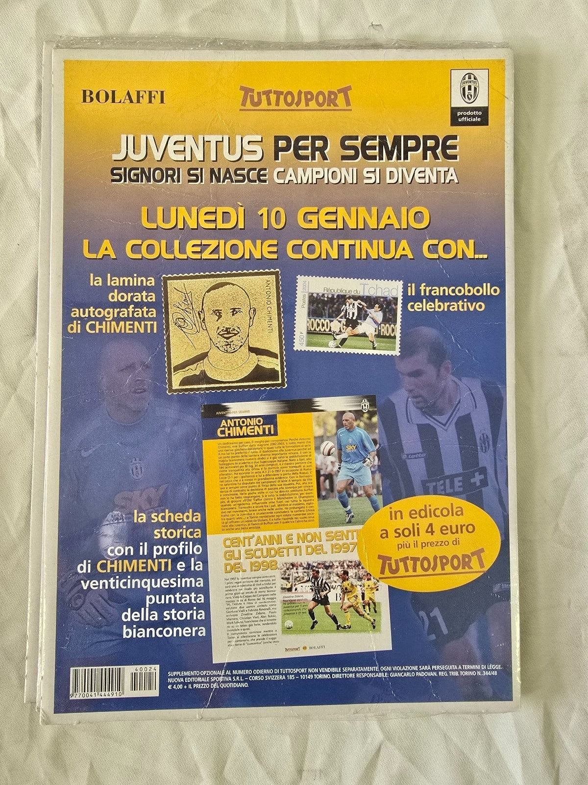 medaglia Juventus per sempre Tuttosport Bolaffi nr 24 Blasi sigillata