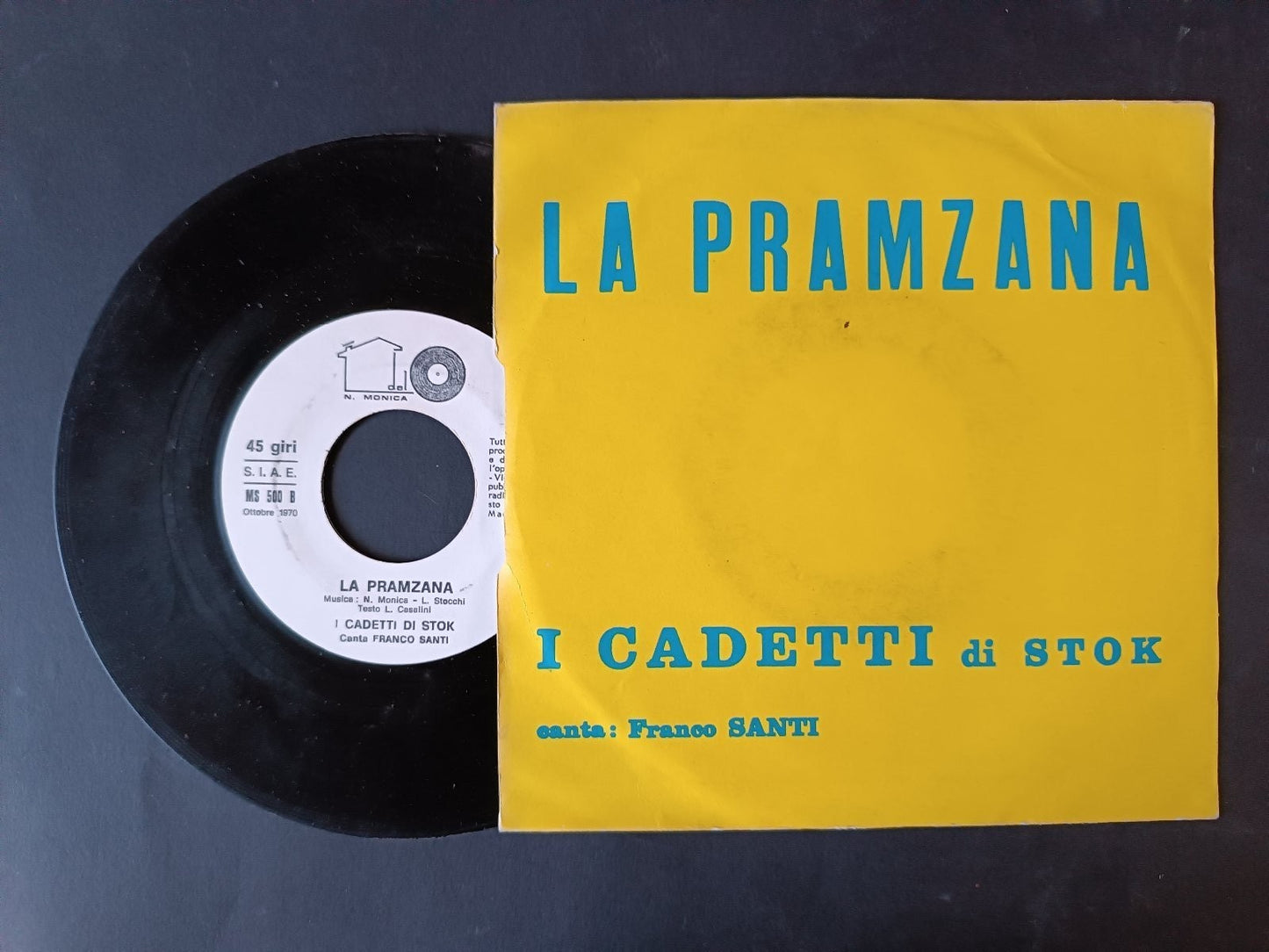 Vinile 45 giri FORZA PARMA i cadetti di stok