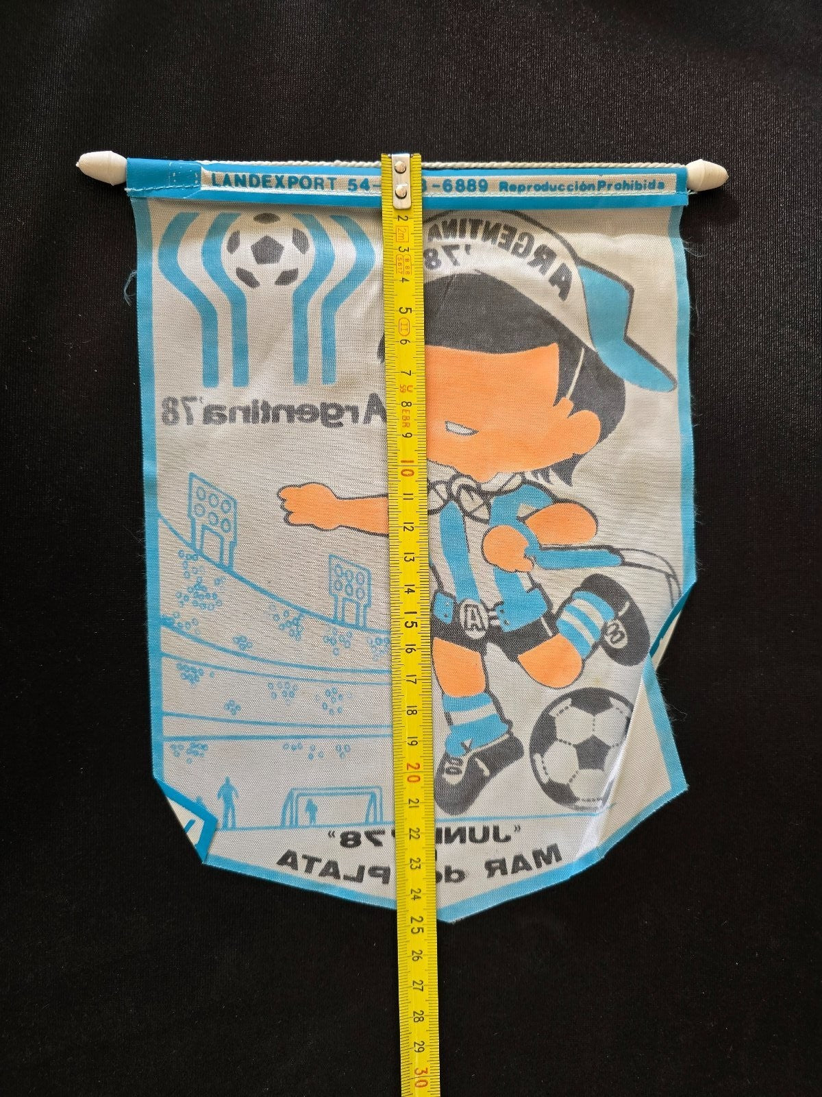 Gagliardetto Pennant fanion bander�n Argentina 1978 Mundial football Gauchito
