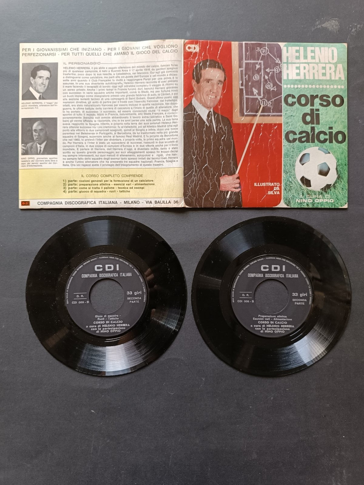 Vinile 45 giri CORSO DI CALCIO HERRERA