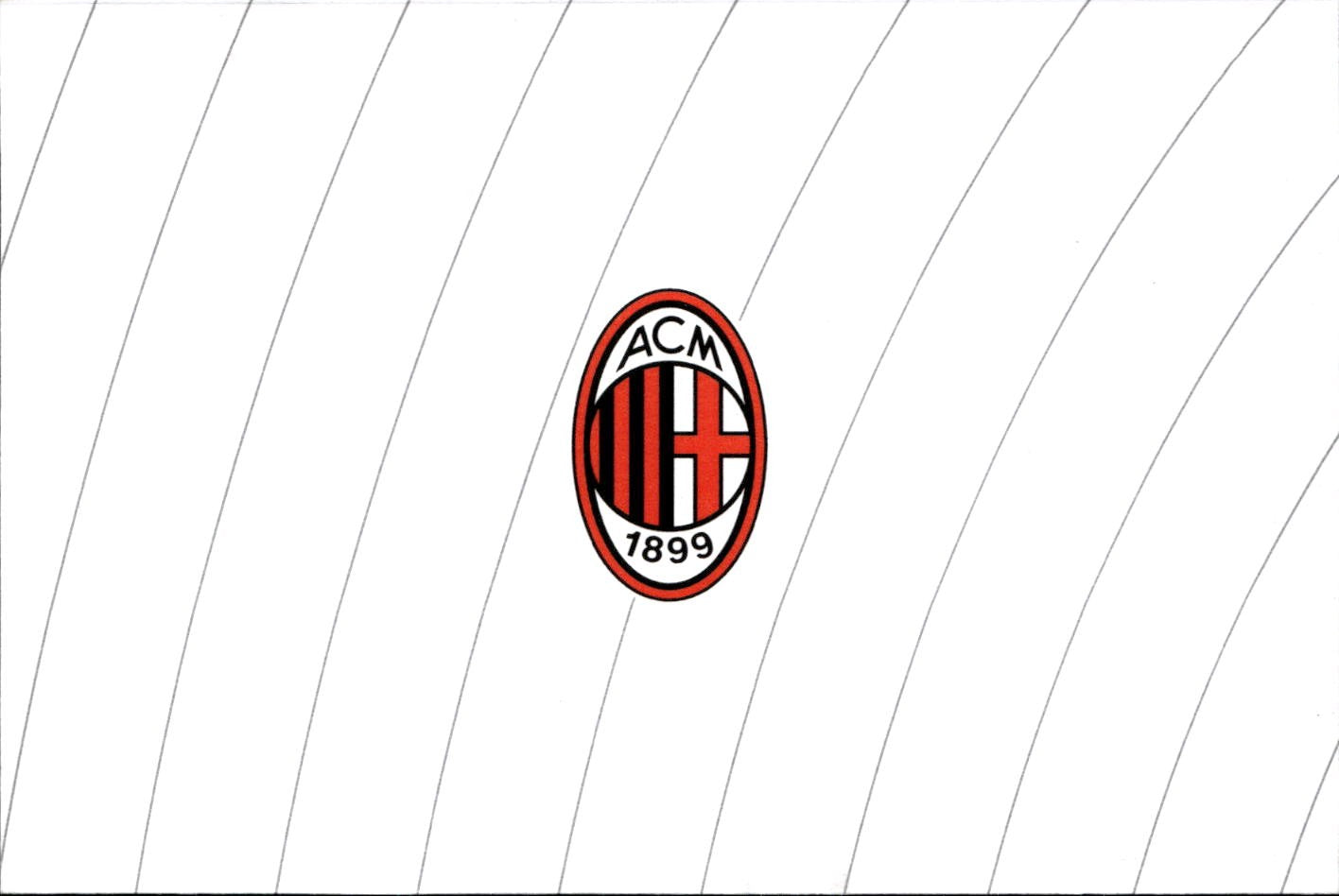 cartolina postcard Calcio Milan Sempre Milan