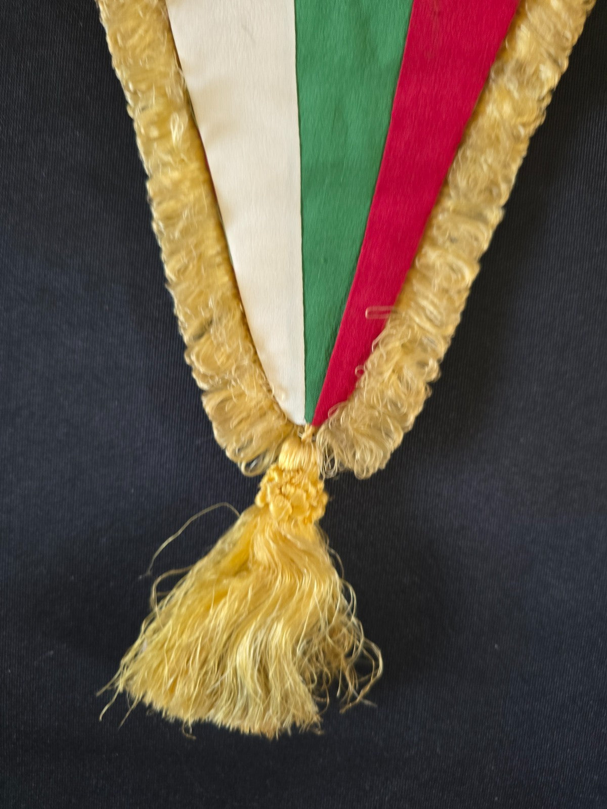 Gagliardetto Pennant RICAMATO NAZIONALE DI BASKET BULGARIA 1956 originale