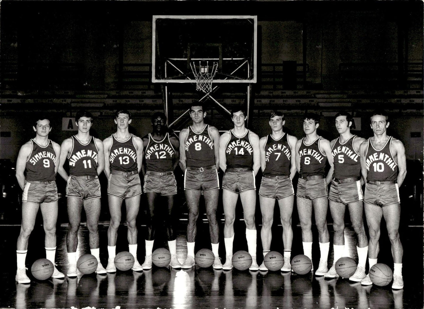 Foto Squadra Originale SIMMENTHAL Olimpia MIlano Basket anni 60/70