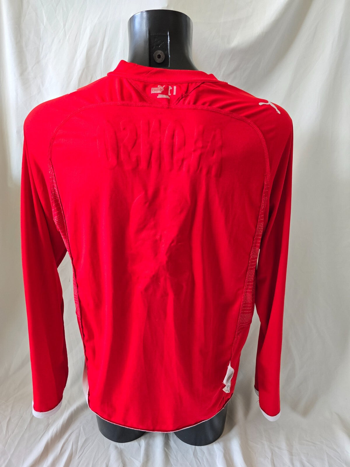 maglia calcio Match Worn Monaco Puma Fedcom 2009/10 Alejandro Alonso 8 tg XL
