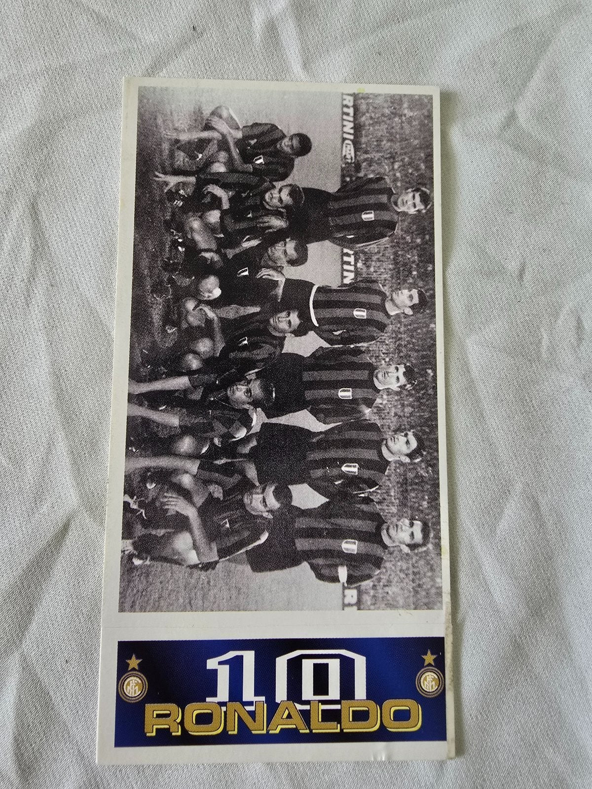 Tutto Inter Figurine giganti Panini Calciatori nr 87 formazione squadra