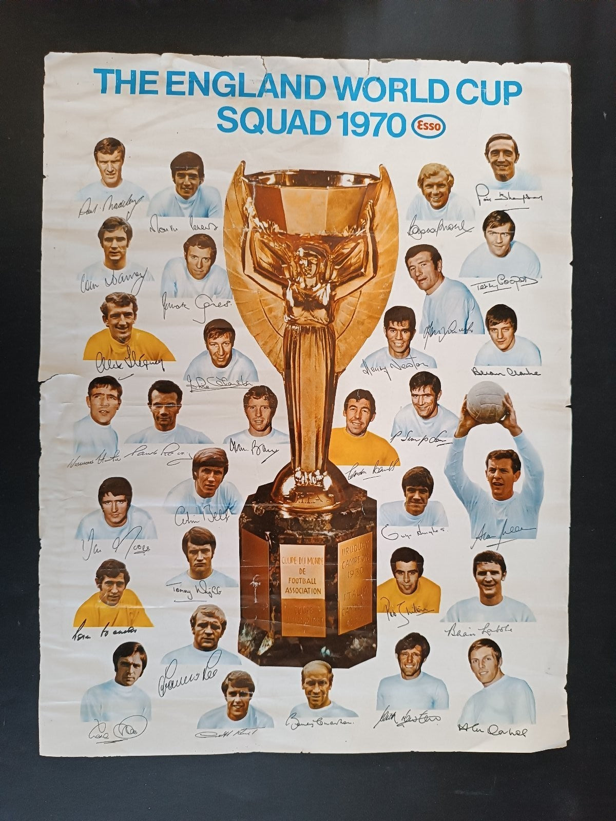 Poster ENGLAND WORLD CUP SQUAD 1970 - Esso