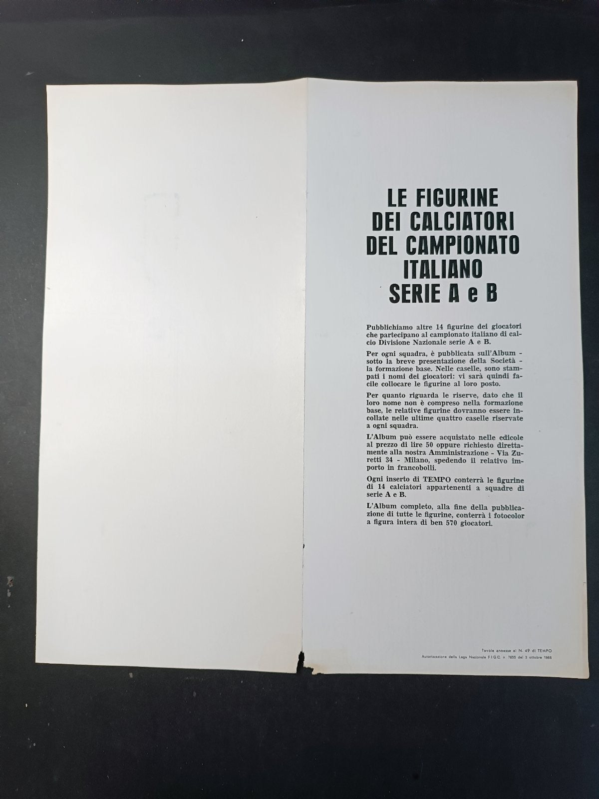 Figurine Calciatori TEMPO 1966 numero 49 - 14 giocatori AAVV