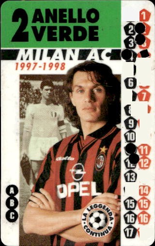 Biglietto stadio Milan A.C 1997-1998 n 00815