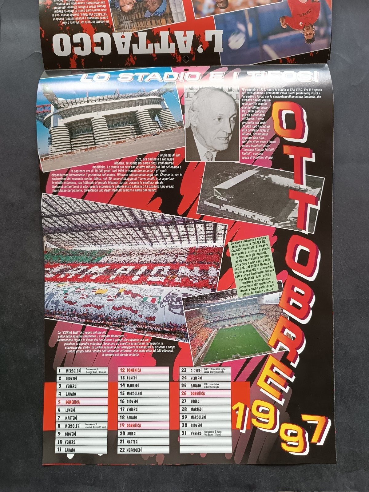 calendario Squadra mia la rivista del tifoso