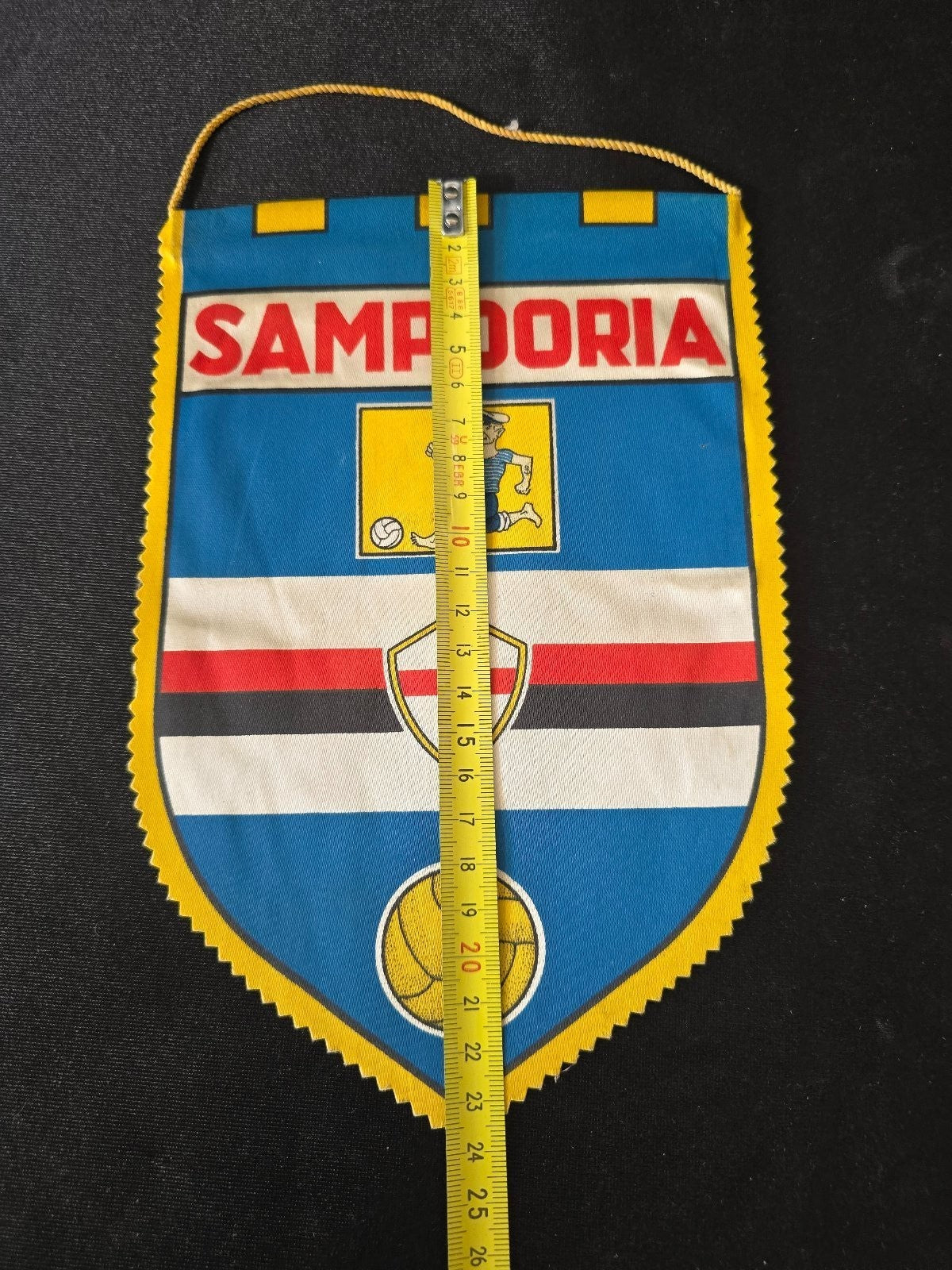old Gagliardetto Pennant SAMPDORIA calcio
