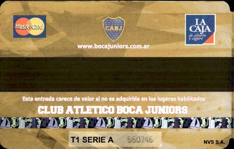 biglietto stadio BOCA JRS VS BANFIELD 550746