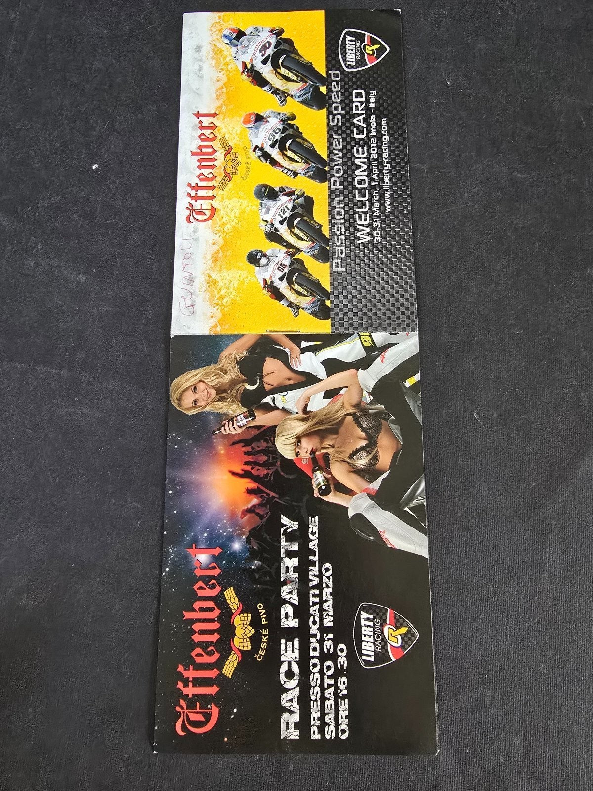 Autografo autograph originale su cartolina motogp Sylvain Guintoli motociclismo