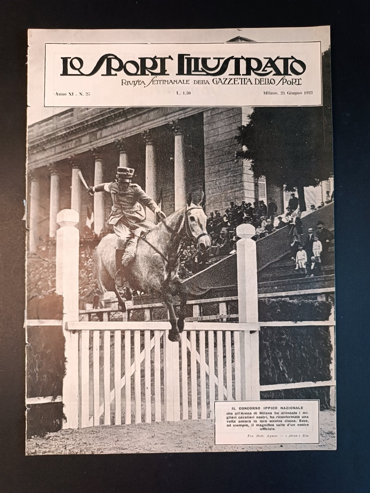 rivista LO SPORT ILLUSTRATO 1923 n 25