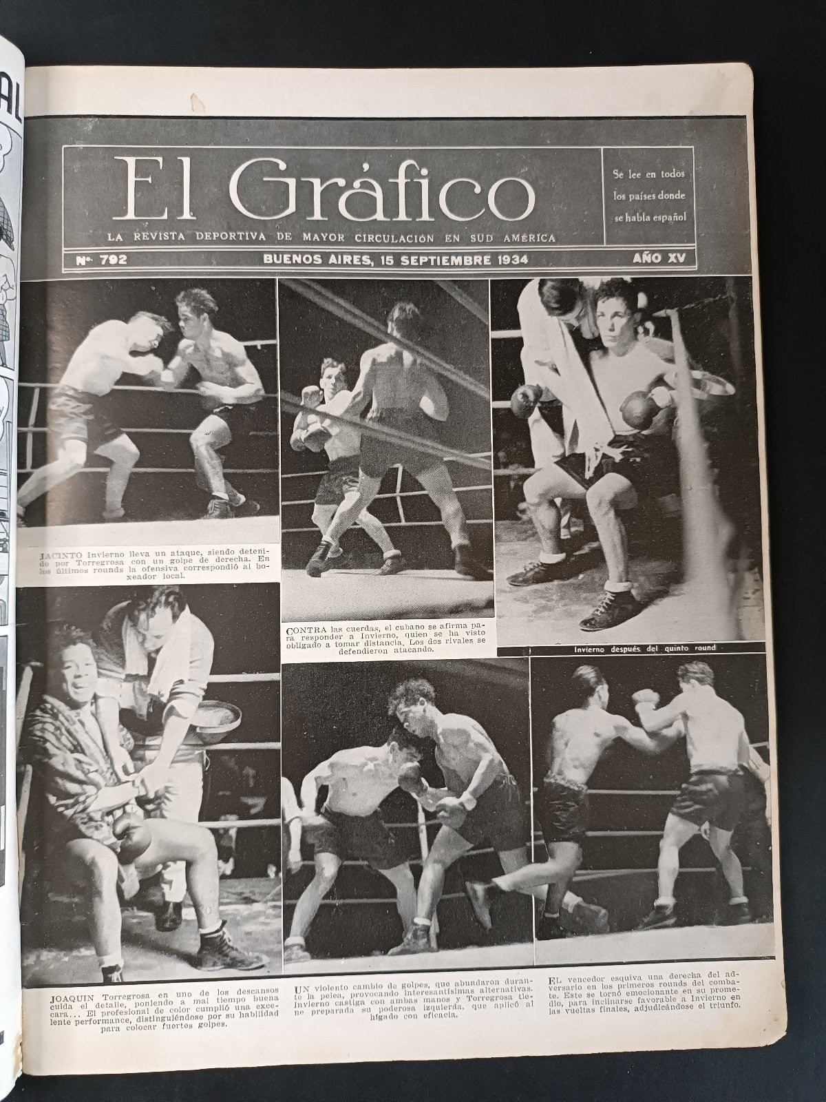 Rivista EL GRAFICO numero 792 anno 1934 Invierno/Torregrosa Anno XV