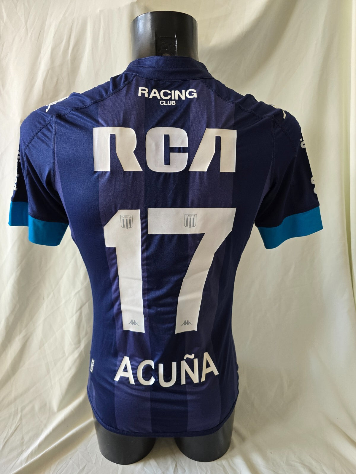 shirt football Racing Club Avelleneda 2017/18 Acuña 17 Kappa Rca match worn