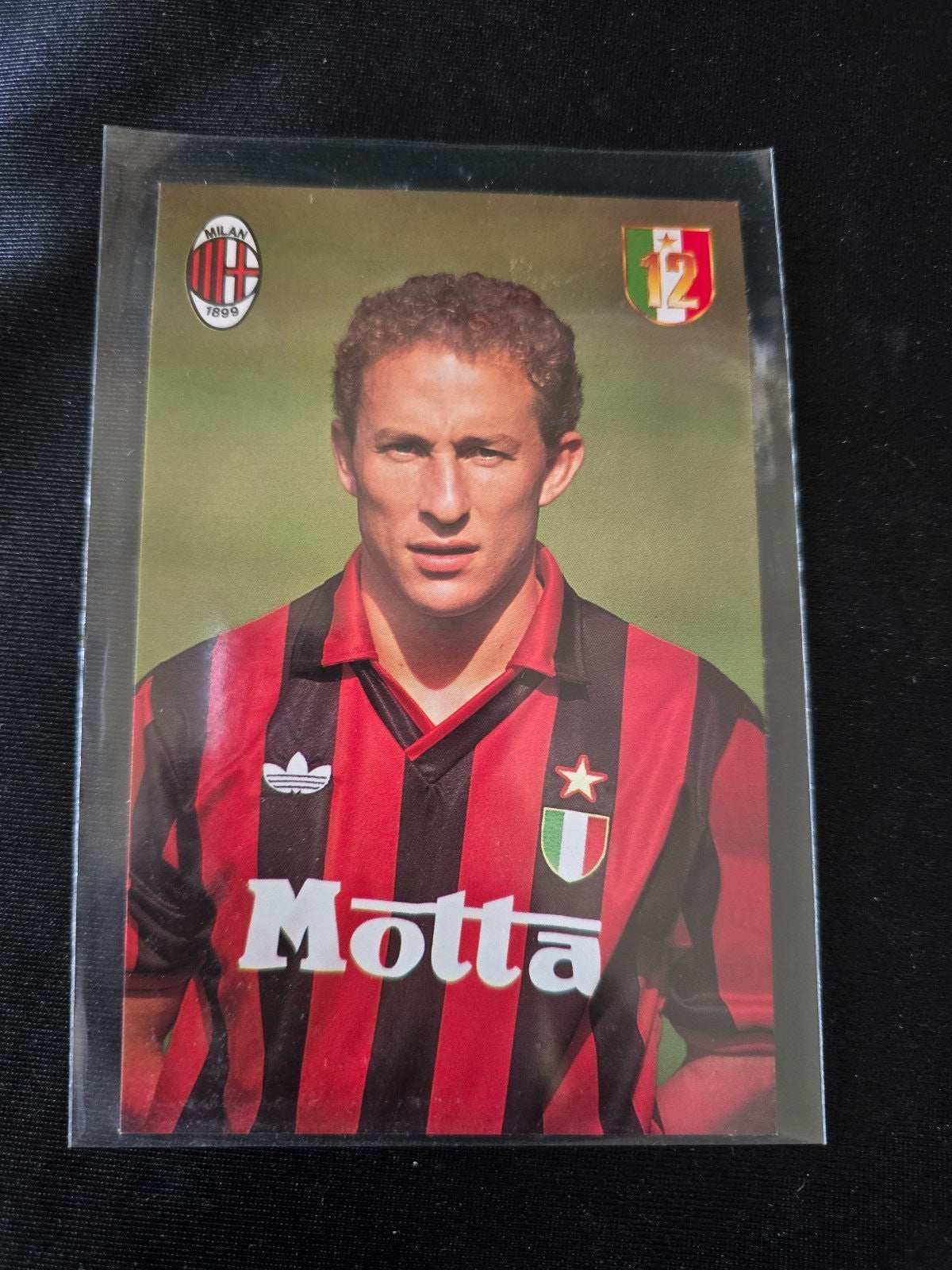 A.C. Milan 1899 cartolina con annullo 12� scudetto 1991/92Jean Pierre Papin