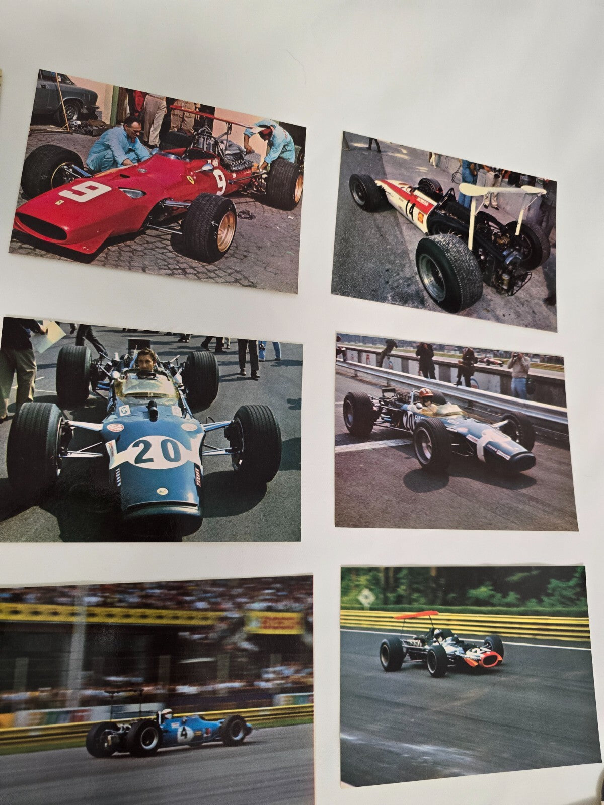 Gran Premio D'Italia Monza 1968 formula 1 F1 Folder dell'epoca 16 postcard
