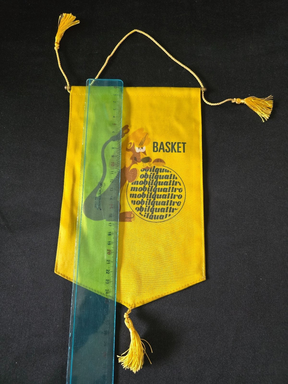 Gagliardetto Pennant MOBILQUATTRO Milano 1958 pallacanestro basket originale