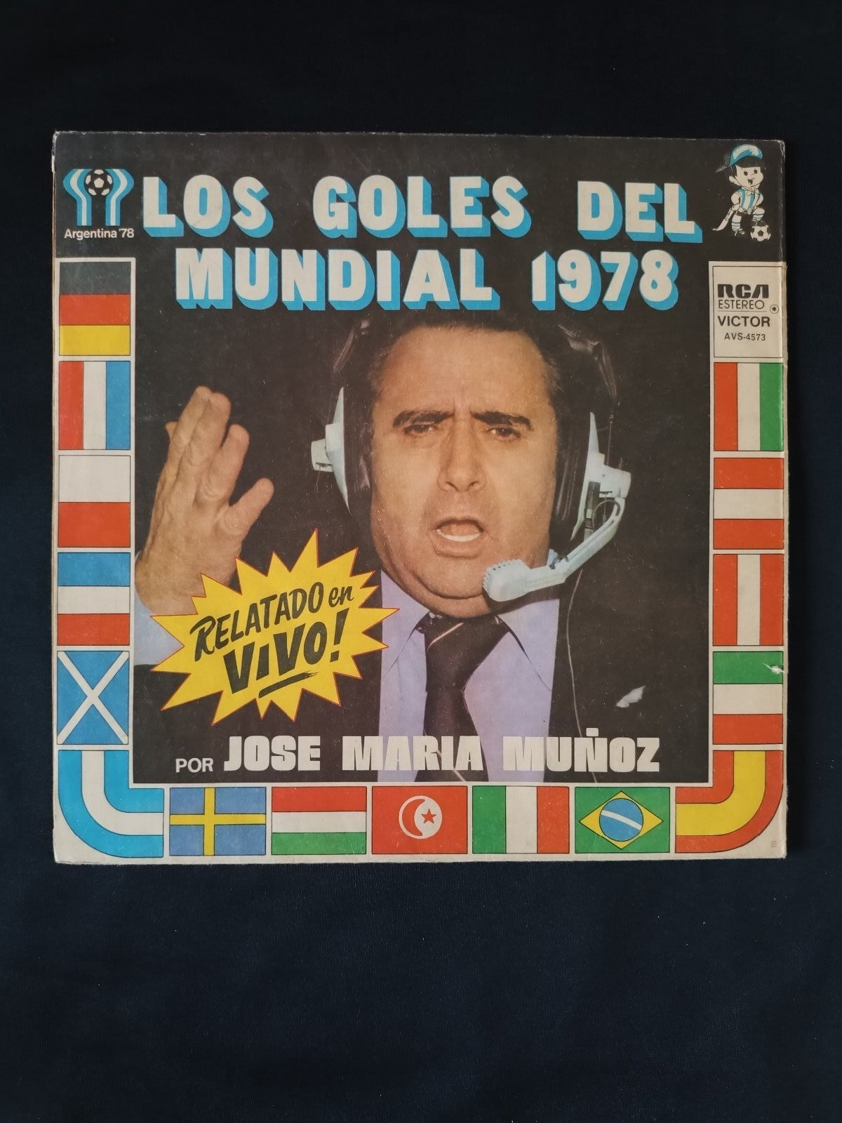 disco 33 giri argentina 78 campione mondiale 1978 rca (solo copertina)
