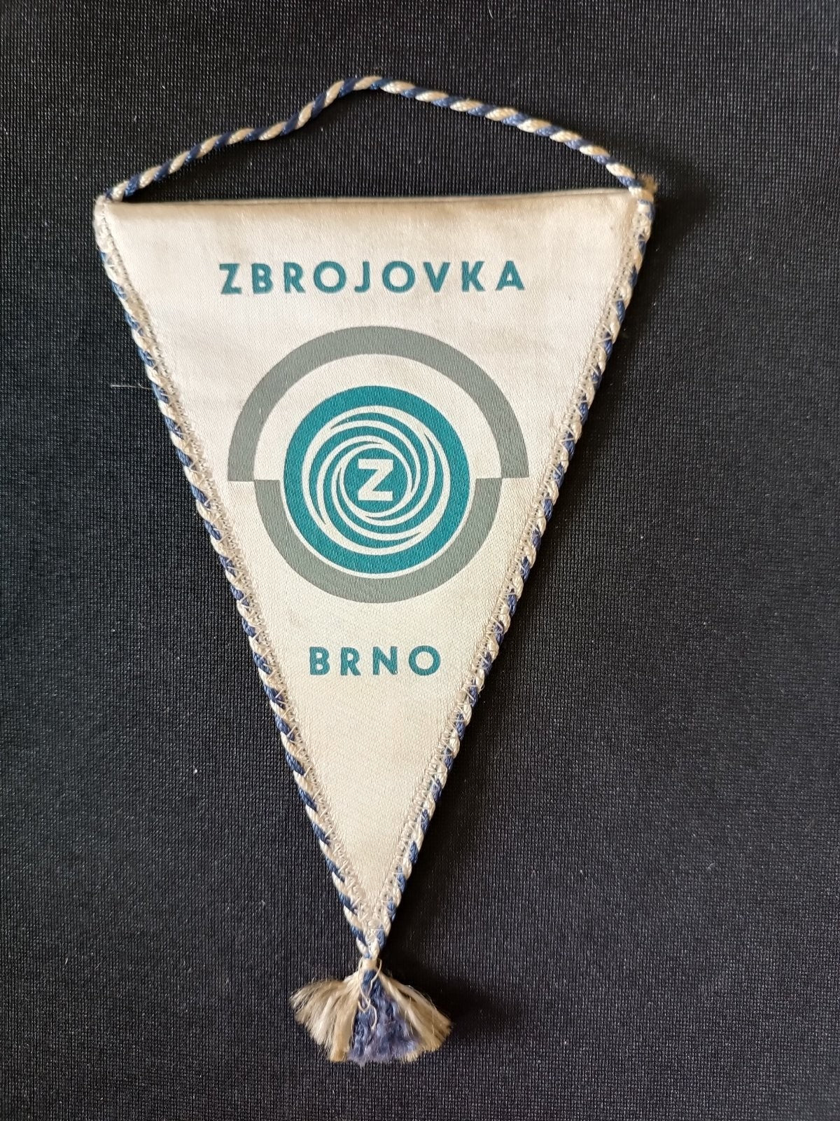Gagliardetto Calcio Soccer Pennant Zbrojovka Brno Cecoslovacchia Vintage