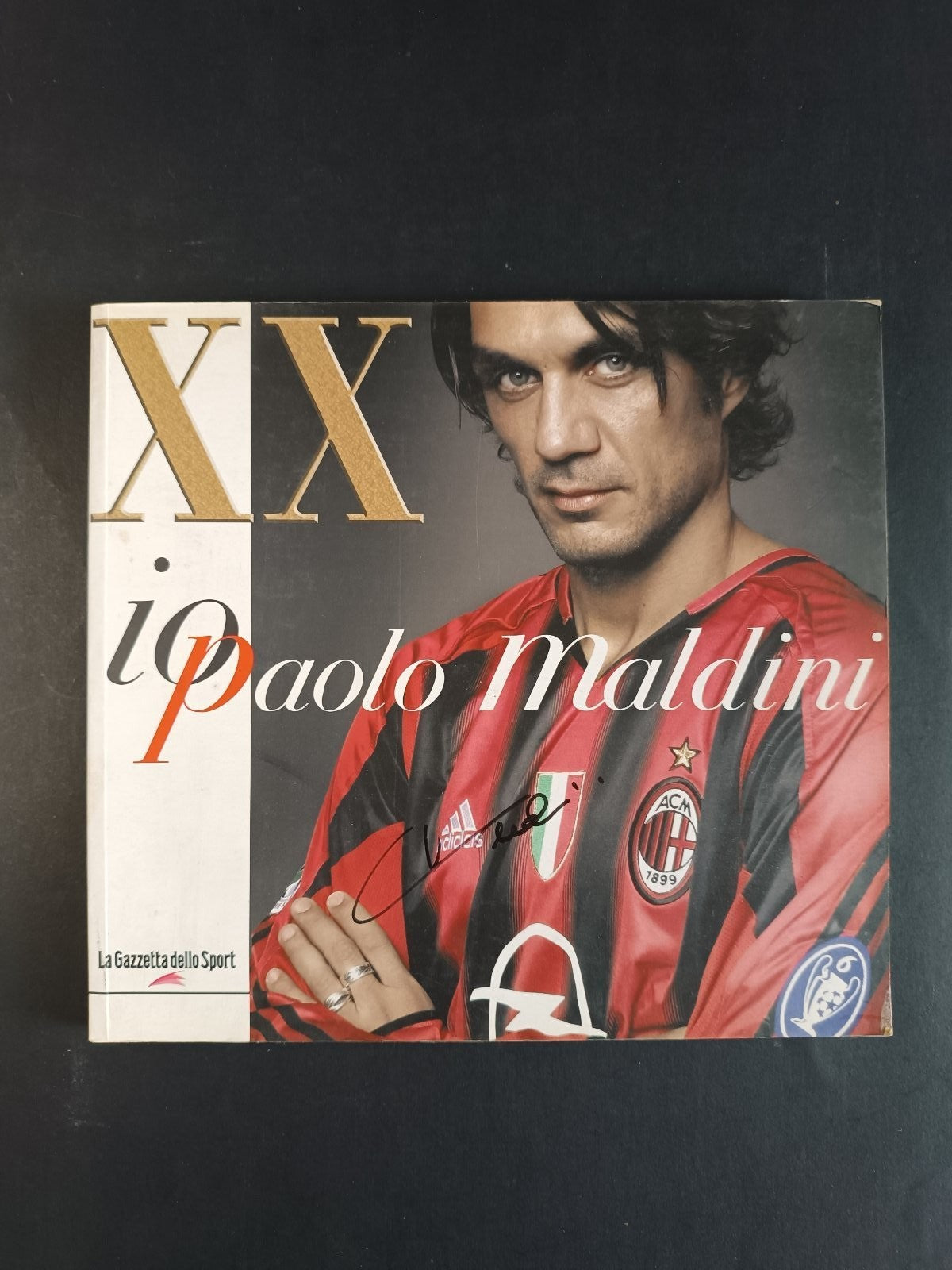 libro Io Paolo Maldini Gazzetta dello sport con autografo