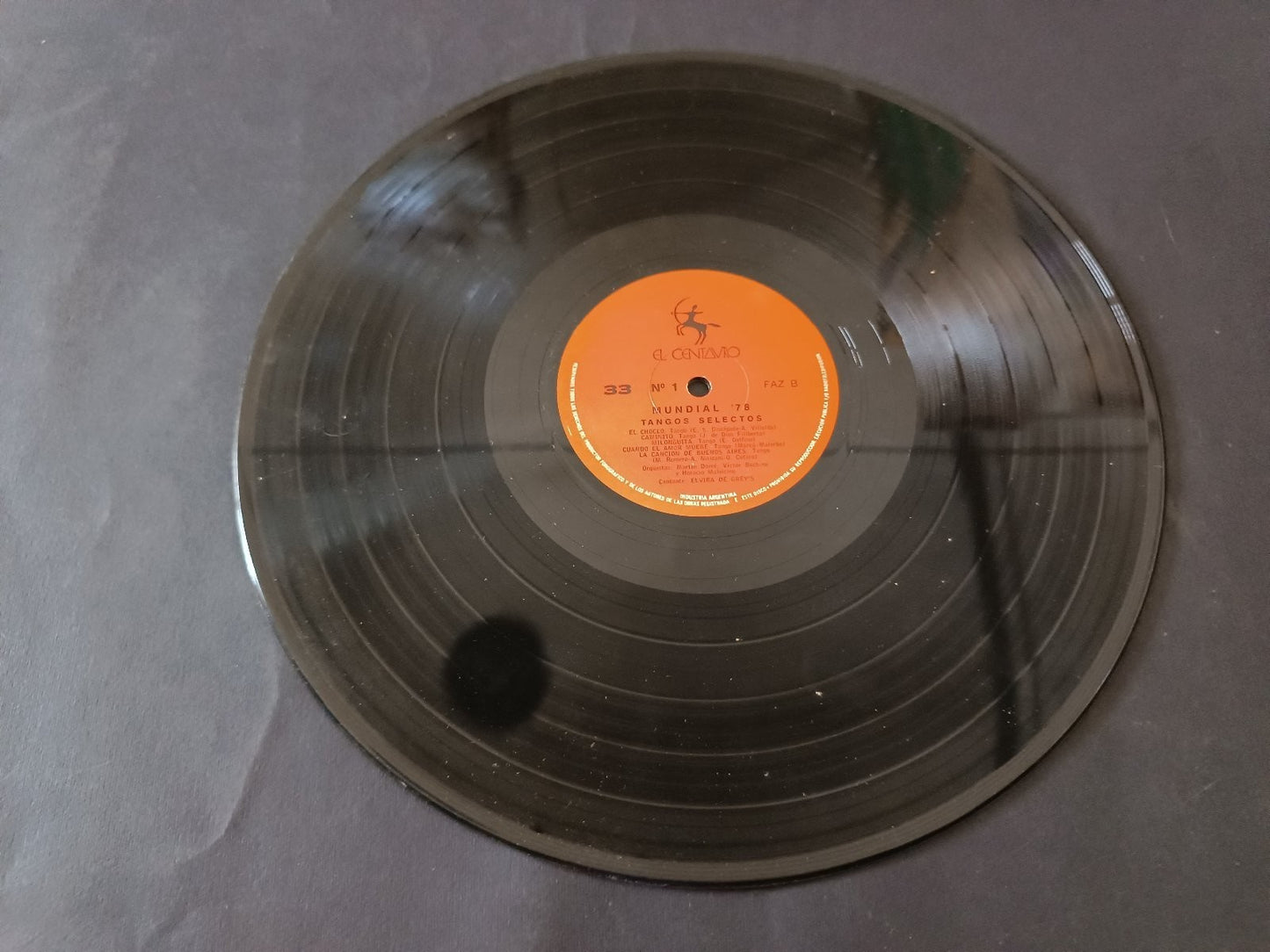 Disco 33 El Centavo Mundial '78 Tangos Selectos La Cumparsita
