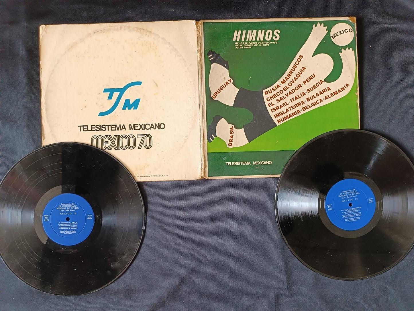 disco 33 giri pcs inauguracion ix campeonato mundial futbol copa isles rimet