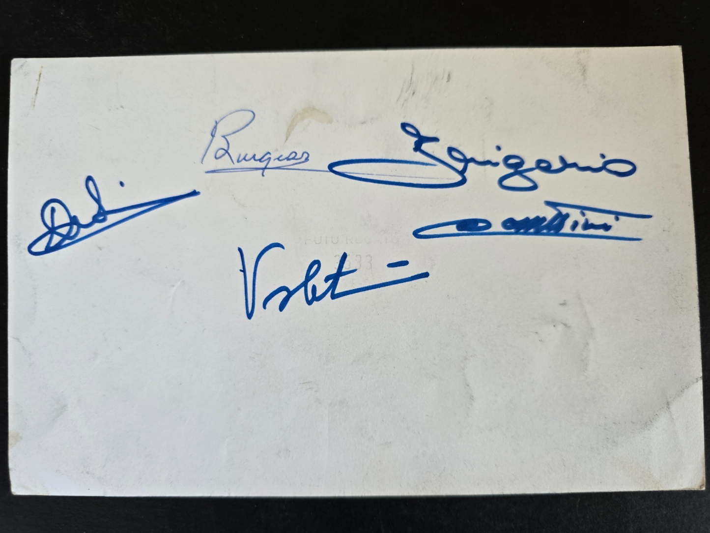 ORANSODA Cantu' Basket foto originale anni 60/70 con qualche autografo sul retro