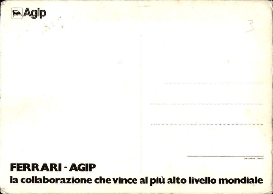 Cartolina Formula 1 Ferrari Niki Lauda con autografo stampato
