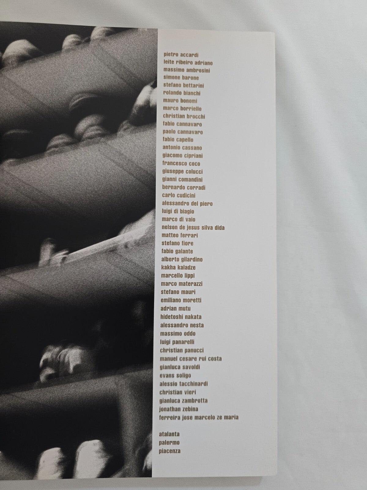 Dolce & Gabbana Libro "CALCIO" 2003 Del Piero e altri pallone in cuoio numerato