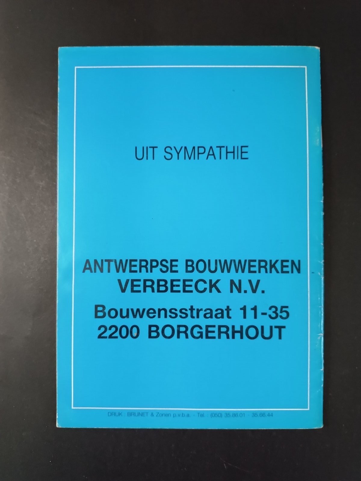 programma ufficiale COPPA UEFA BRUGGE KV MILAN 7 novembre 1990