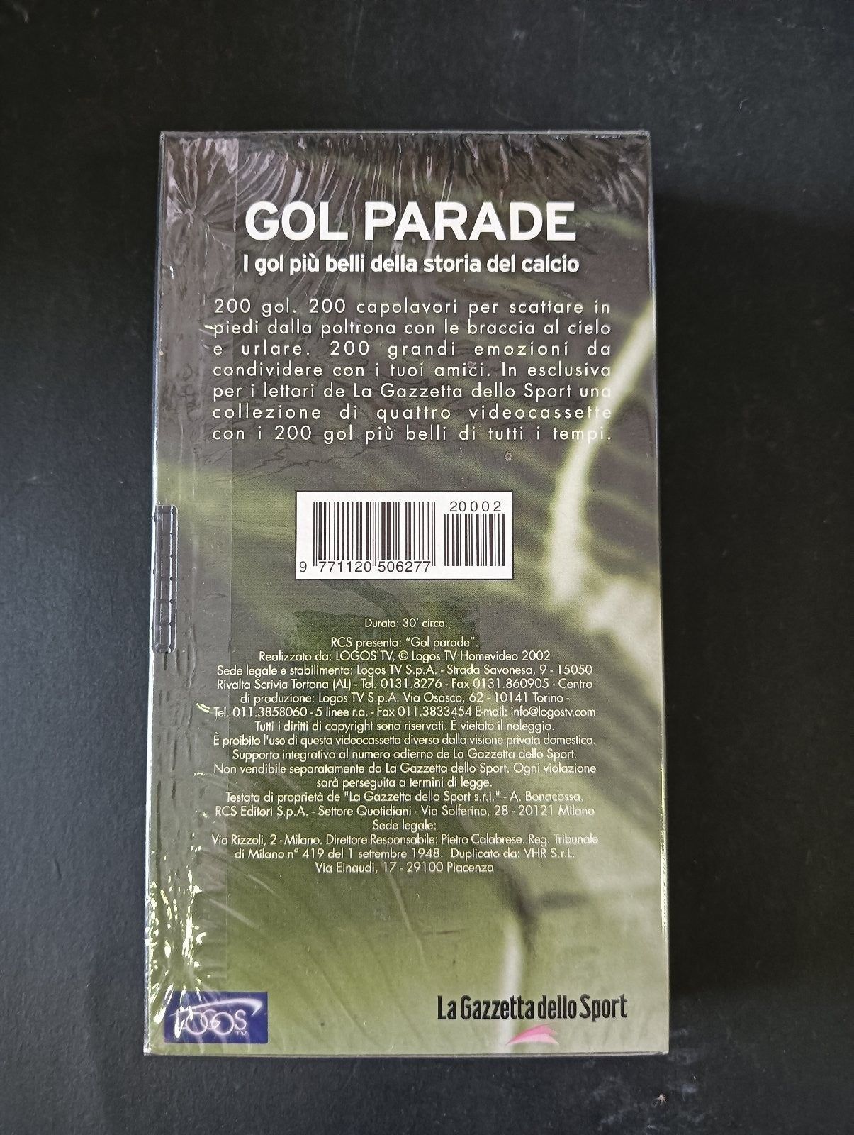VHS GOL PARADE I GOL PIU' BELLI DELLA STORIA DEL CALCIO 150-101 Gazzetta Sport