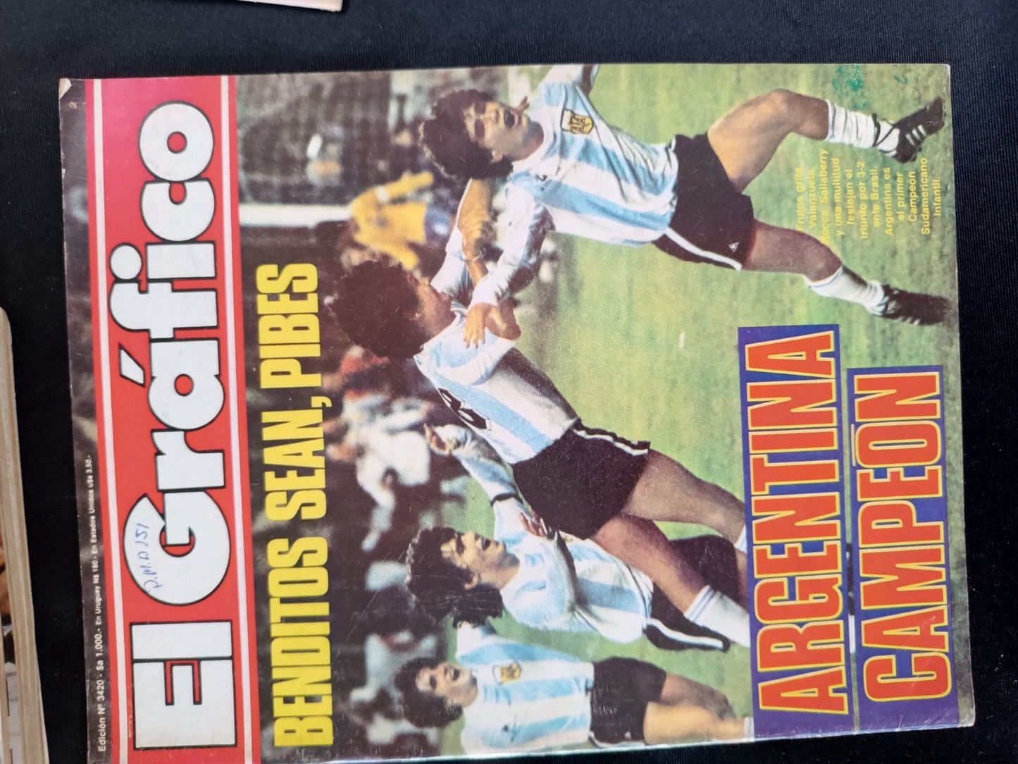 53 riviste annata 1985 El Grafico Maradona, Hagler, Passerella