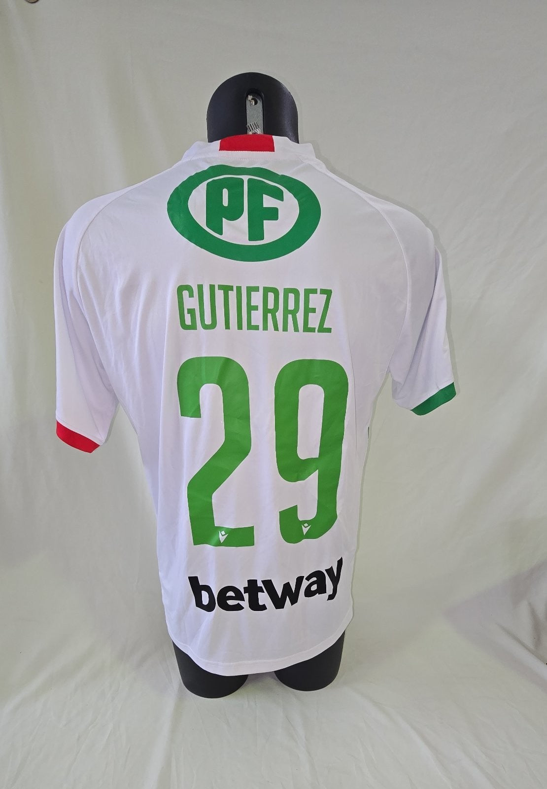 Maglia Calcio da torneo Macron AUDAX Italiano nr 29 Gutteriez tg M 6 Match Worn