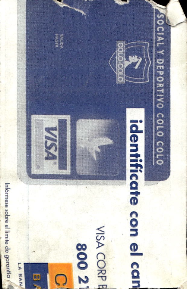 biglietto stadio COLO COLO V/S BOCA JUNIORS