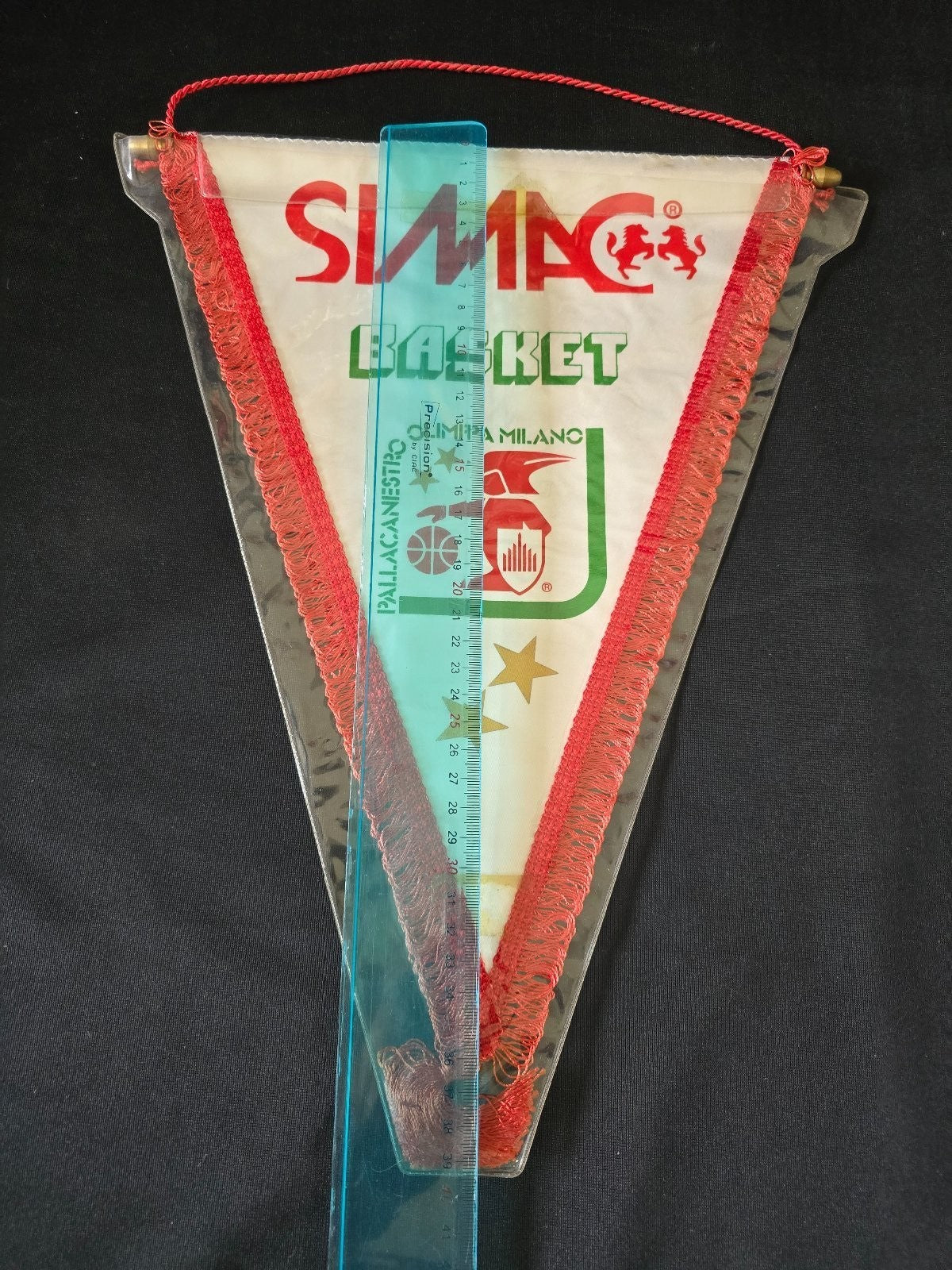 Gagliardetto Pennant SIMAC Olimpia Milano Basket originale