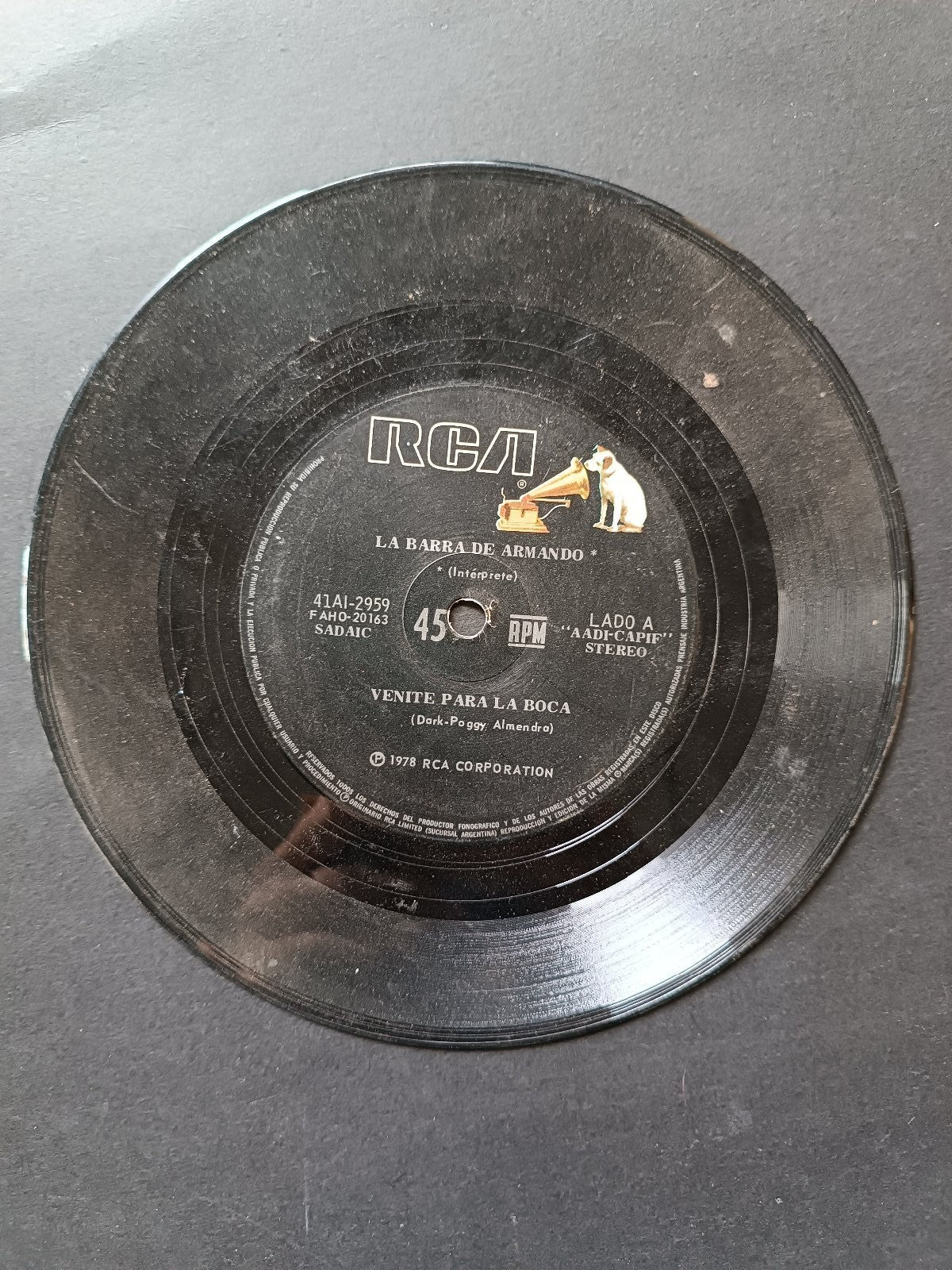 Vinile 45 giri LA BARRA DE ARMANDO