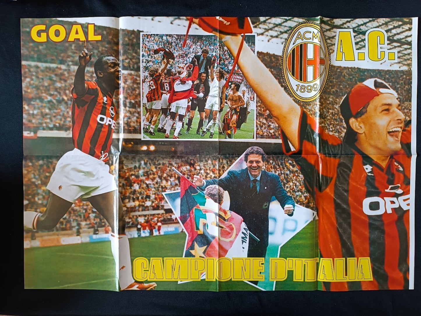 poster Milan Campione d'Italia - Cantona britain's player of the year 1996