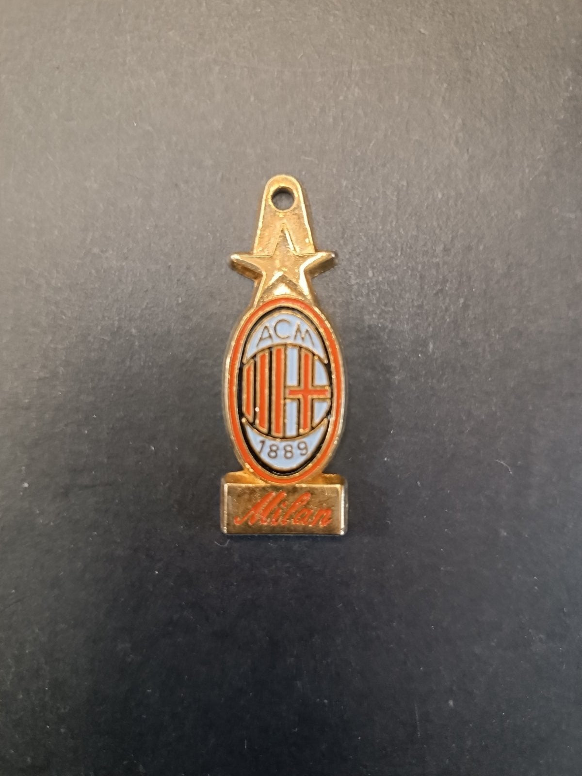 Badge Spilla A.C.Milan pendaglio portachiavi metallo
