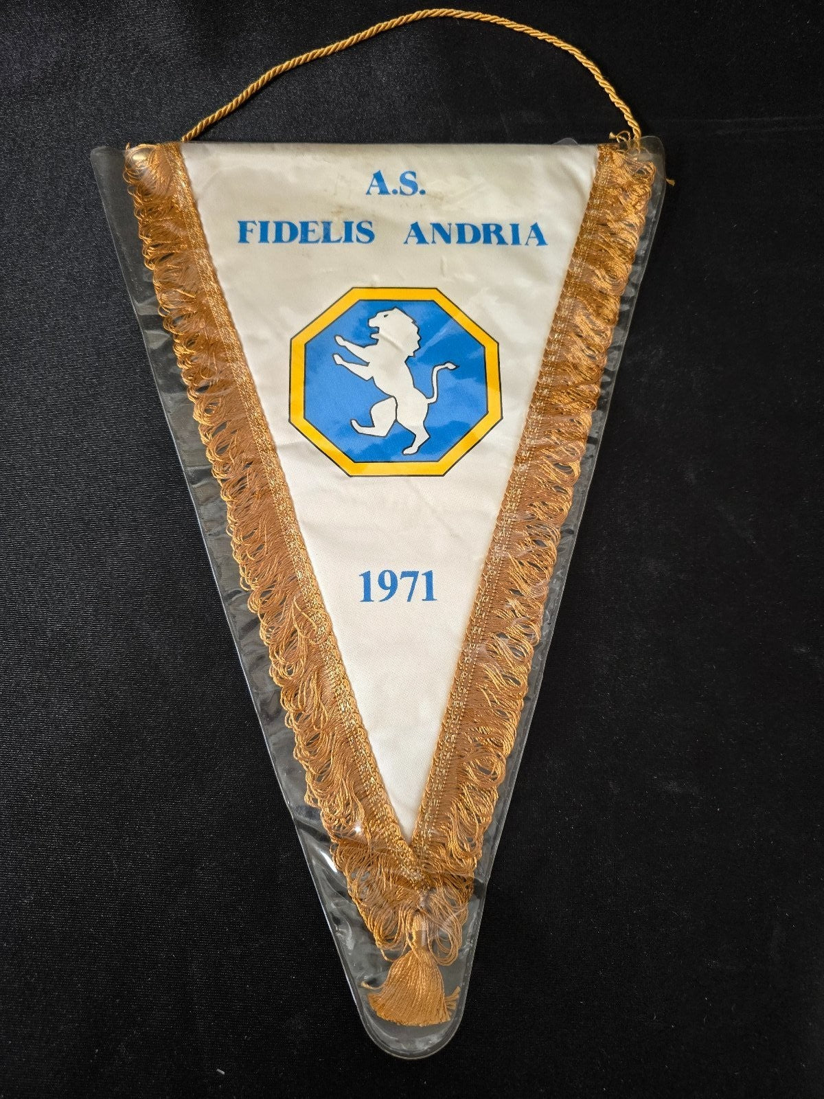 Gagliardetto Pennant fanion A.S. FIDELIS ANDRIA 1971